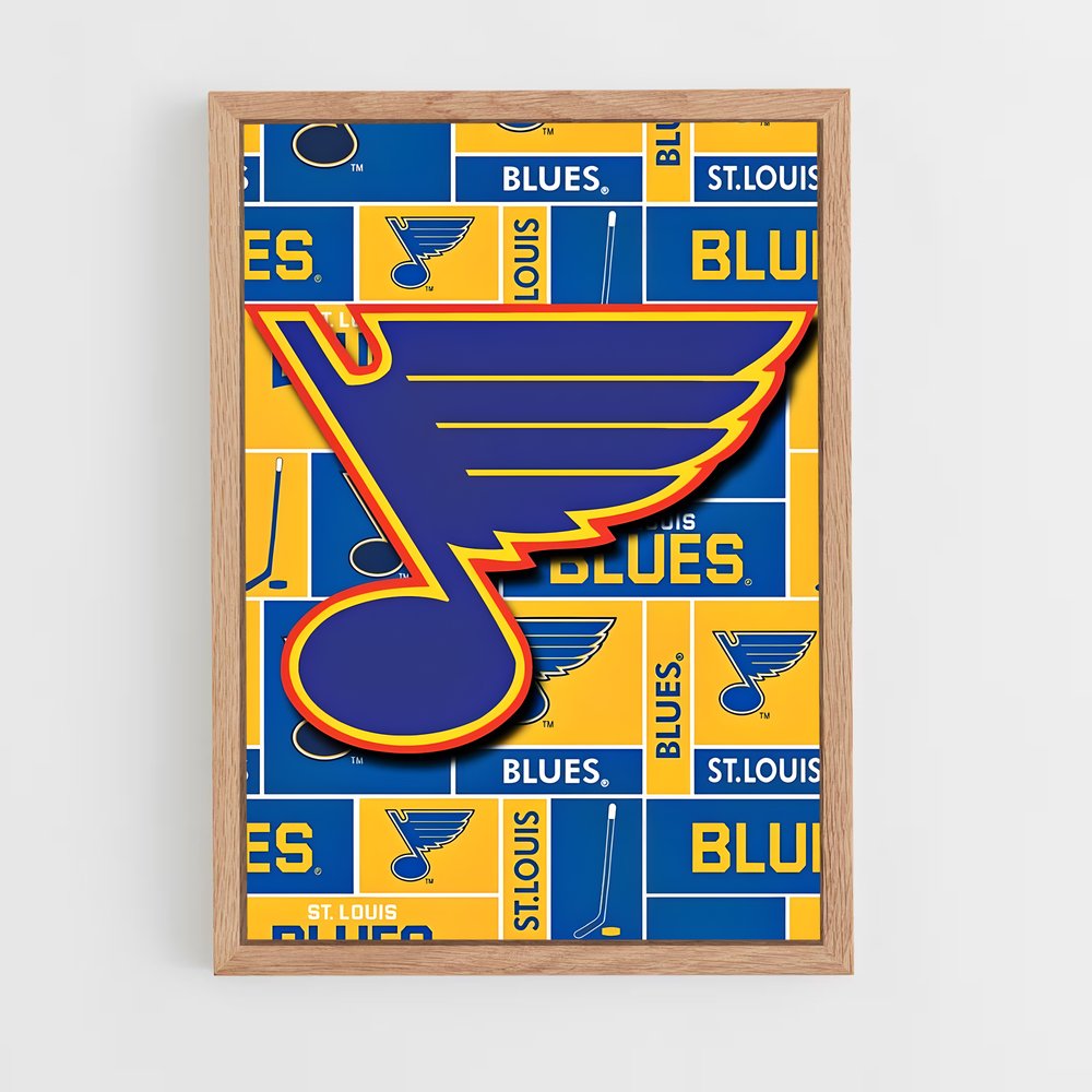 Poster louis blues – affiche Hockey sur glace (vue 4)